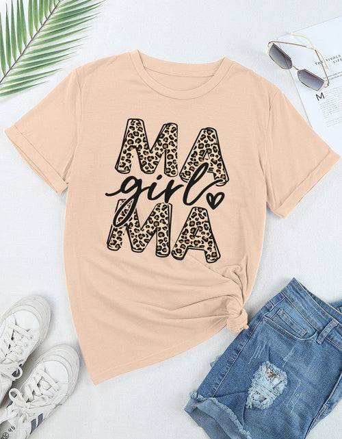 Load image into Gallery viewer, MAMA GIRL Round Neck Short Sleeve T-Shirt
