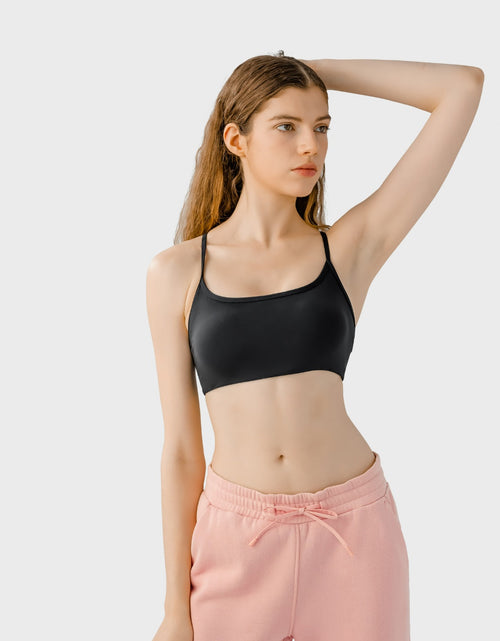 Load image into Gallery viewer, Millennia Crisscross Back Scoop Neck Active Cami with Detachable Chest Pads
