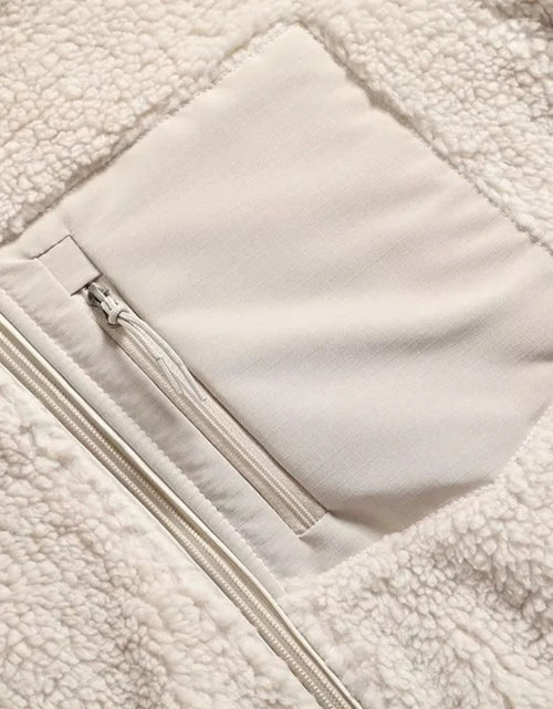 Load image into Gallery viewer, Zip Up Long Sleeve Plush Jacket
