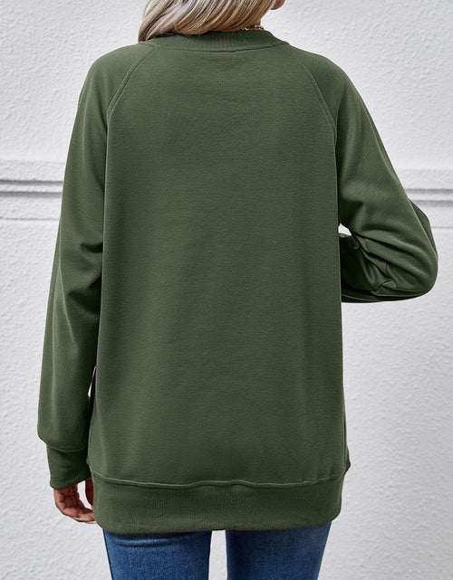 Load image into Gallery viewer, Round Neck Long Sleeve Sweatshirt
