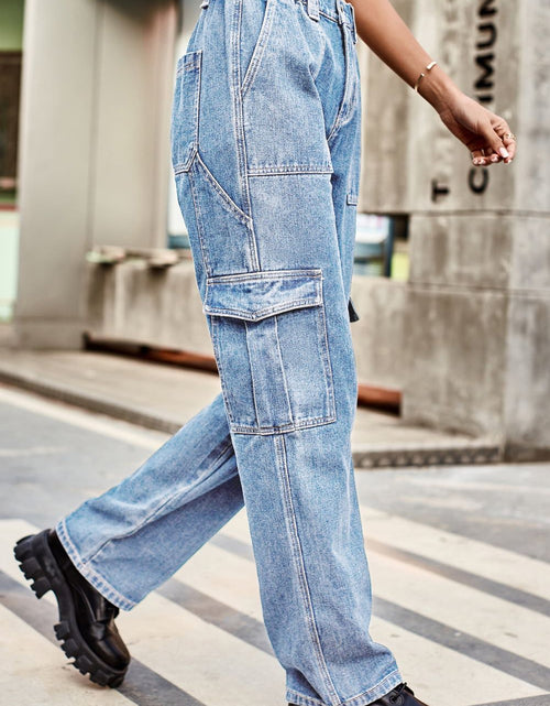 Load image into Gallery viewer, Loose Fit Long Pants with Pockets
