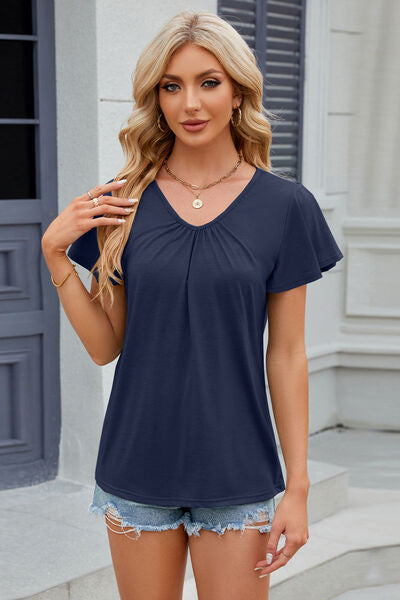 Load image into Gallery viewer, V-Neck Short Sleeve T-Shirt
