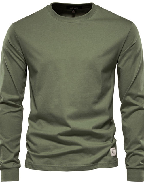 Load image into Gallery viewer, Men's Full Size Round Neck Long Sleeve T-Shirt Plus Size
