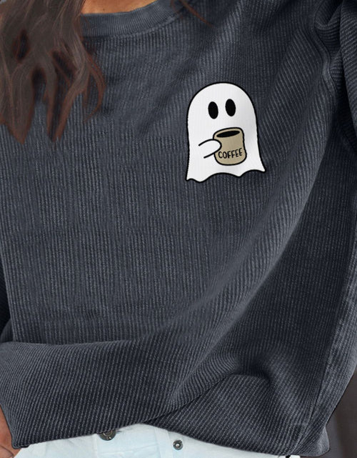 Load image into Gallery viewer, Ghost Graphic Drop Shoulder Sweatshirt
