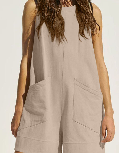 Load image into Gallery viewer, Lovelet Round Neck Sleeveless Romper
