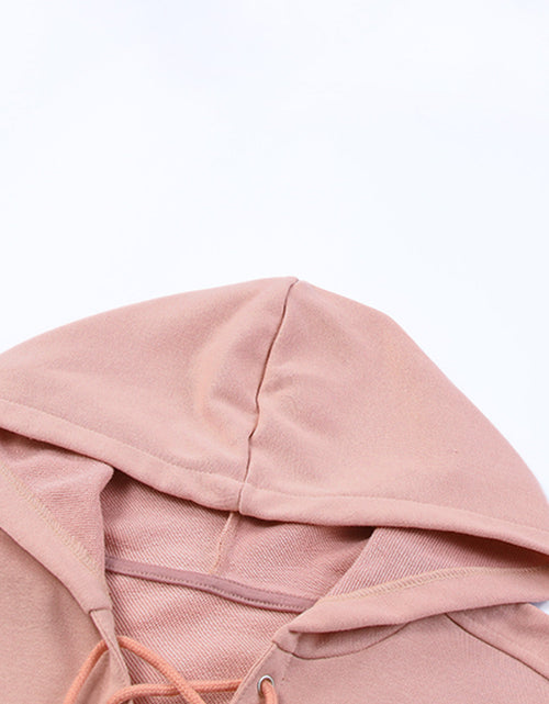Load image into Gallery viewer, Lace Up Long Sleeve Hoodie

