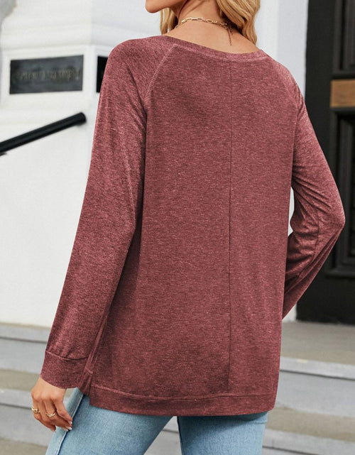 Load image into Gallery viewer, Round Neck Long Sleeve T-Shirt
