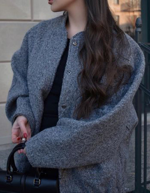 Load image into Gallery viewer, Full Size Snap Down Drop Shoulder Jacket
