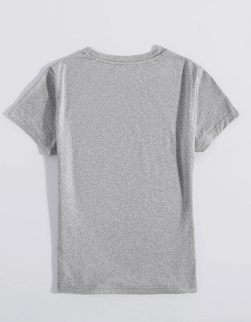 Load image into Gallery viewer, Graphic Round Neck Short Sleeve T-Shirt
