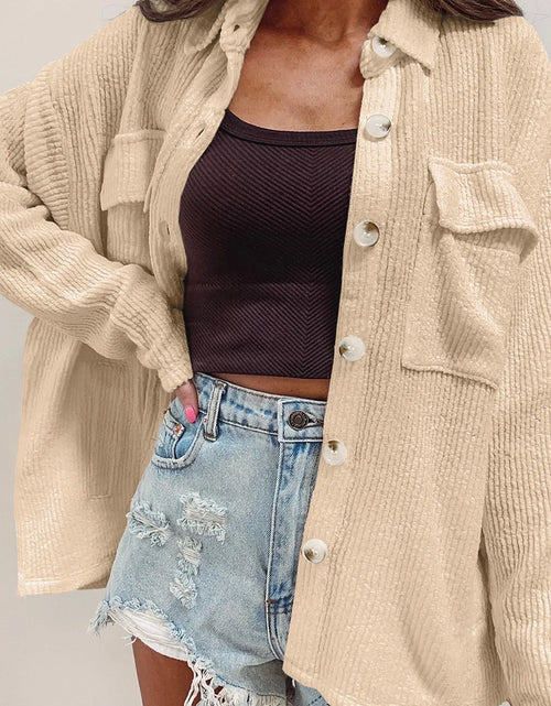 Load image into Gallery viewer, Button Up Long Sleeve Shacket
