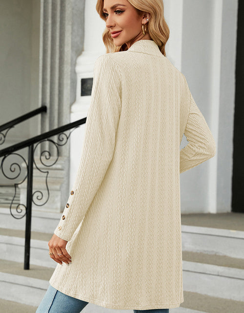 Load image into Gallery viewer, Open Front Long Sleeve Cardigan
