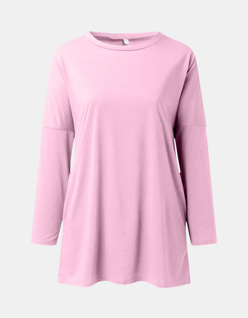Load image into Gallery viewer, Full Size Round Neck Long Sleeve T-Shirt
