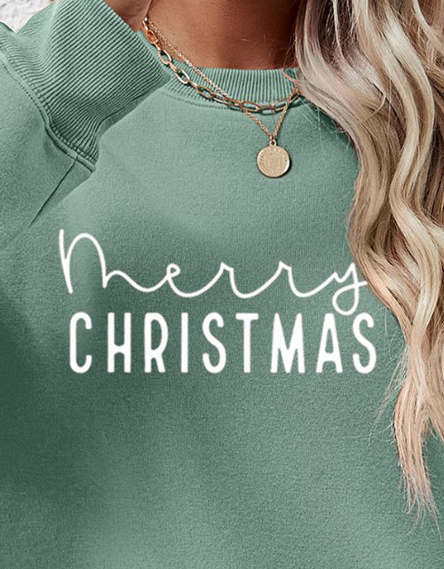 Load image into Gallery viewer, MERRY CHRISTMAS Dropped Shoulder Sweatshirt
