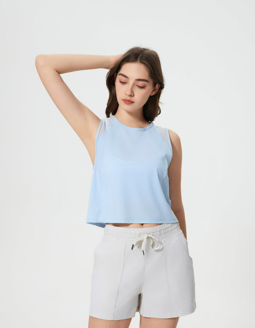 Load image into Gallery viewer, Millennia Round Neck Cropped Active Tank
