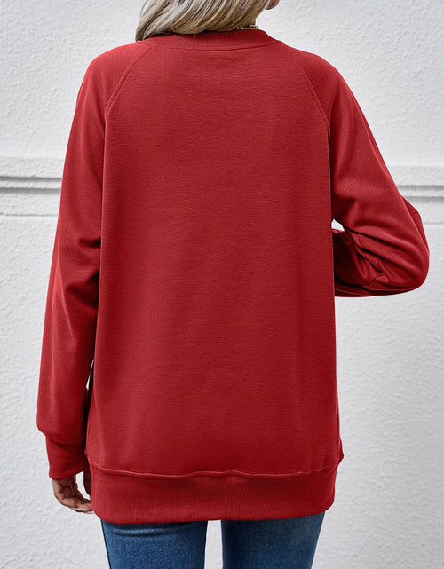 Load image into Gallery viewer, Round Neck Long Sleeve Sweatshirt
