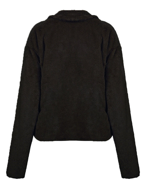 Load image into Gallery viewer, Ivy Lane Plush Open Front Dropped Shoulder Jacket
