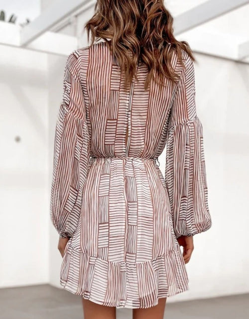 Load image into Gallery viewer, Cutout Back Surplice Long Sleeve Dress
