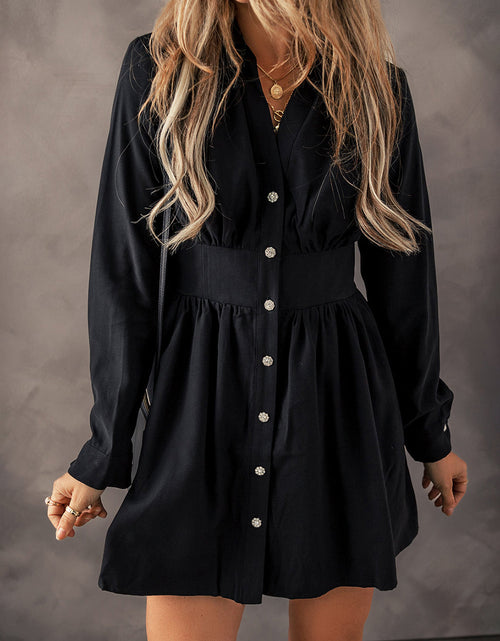 Load image into Gallery viewer, Leia Long Sleeve Shirt Mini Dress by Poppy Lee Lane
