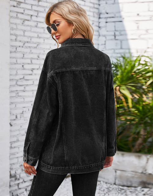 Load image into Gallery viewer, Button Up Long Sleeve Denim Jacket
