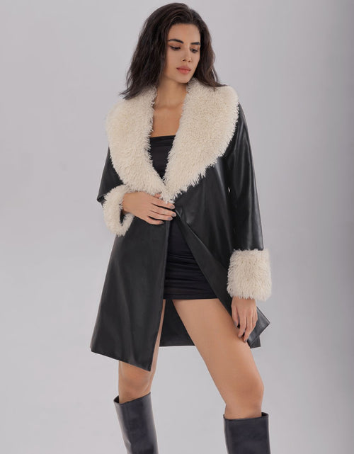Load image into Gallery viewer, Fuzzy Long Sleeve Longline Coat
