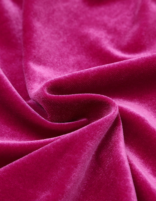 Load image into Gallery viewer, Lennon Long Sleeve Ruffle Velvet Dress by Poppy Lee Lane
