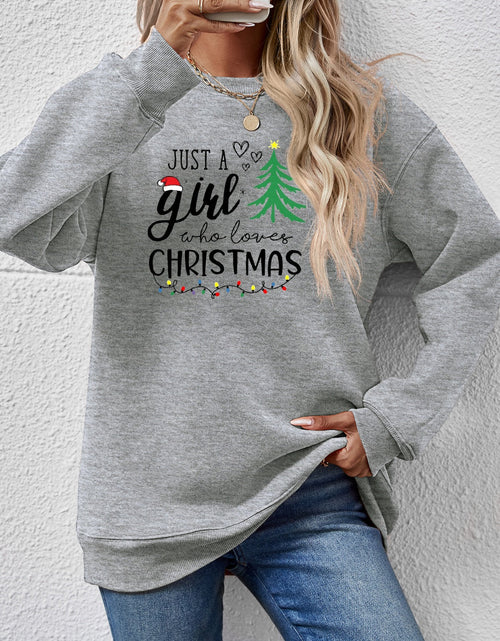 Load image into Gallery viewer, Letter Graphic Round Neck Sweatshirt
