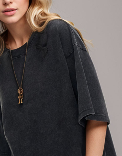 Load image into Gallery viewer, Basic Bae Round Neck Half Sleeve T-Shirt
