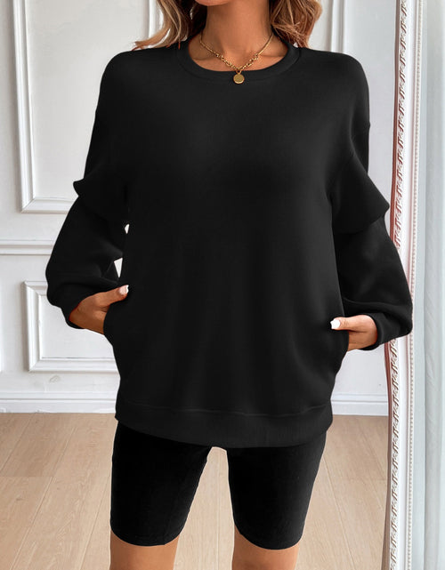 Load image into Gallery viewer, Ivy Lane Round Neck Long Sleeve Sweatshirt
