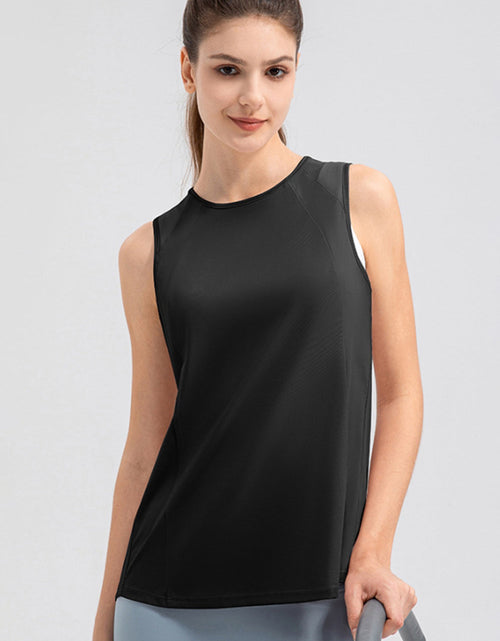 Load image into Gallery viewer, Round Neck Wide strap Active Tank
