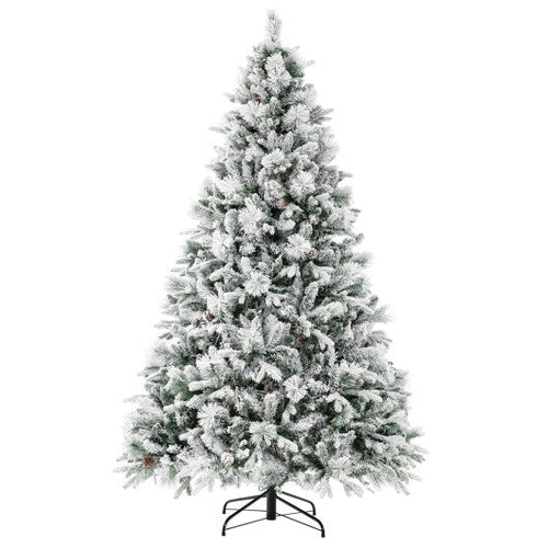 Load image into Gallery viewer, 4.5/6/7 Feet Artificial Xmas Tree with Pine Needles and LED Lights-7 ft

