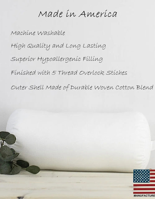 Load image into Gallery viewer, 7x38 | Bolster Angel Hair Insert | Indoor Outdoor Down Alternative Hypoallergenic Pillow Insert | Quality Insert | Premium Insert by UniikPillows
