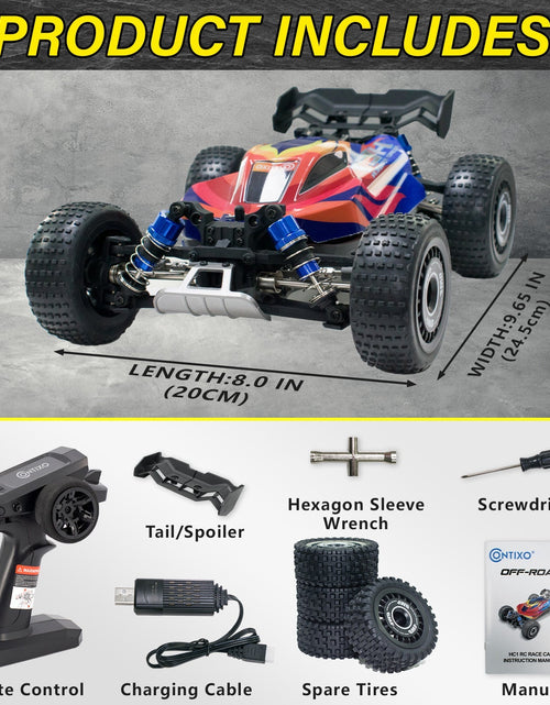 Load image into Gallery viewer, Contixo HC1 Road Rager RC Remote Control High Speed Race Car - 1:16 Scale by Contixo
