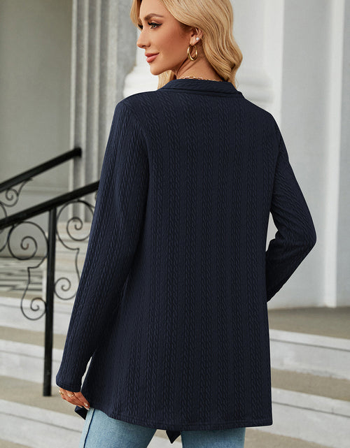 Load image into Gallery viewer, Open Front Long Sleeve Cardigan
