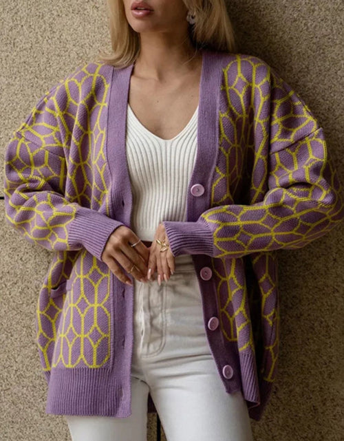 Load image into Gallery viewer, Button Up Long Sleeve Cardigan
