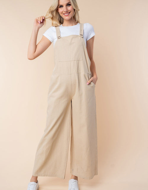 Load image into Gallery viewer, White Birch Sleeveless Wide Leg Jumpsuit
