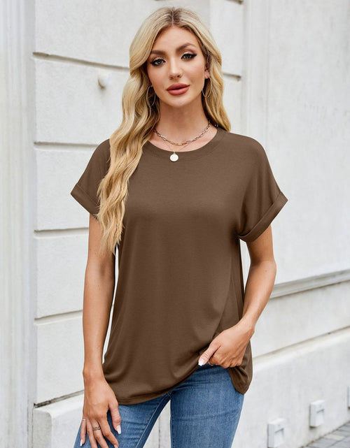 Load image into Gallery viewer, Florira Round Neck Short Sleeve T-Shirt
