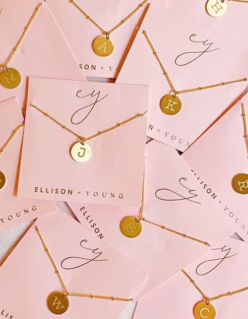 Load image into Gallery viewer, Ellison + Young: Singular Charm Initial Necklace by Ellisonyoung.com
