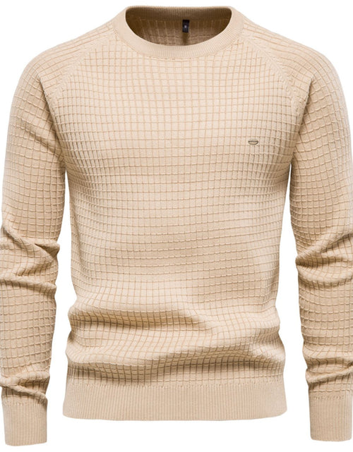 Load image into Gallery viewer, Texture Round Neck Long Sleeve Sweater
