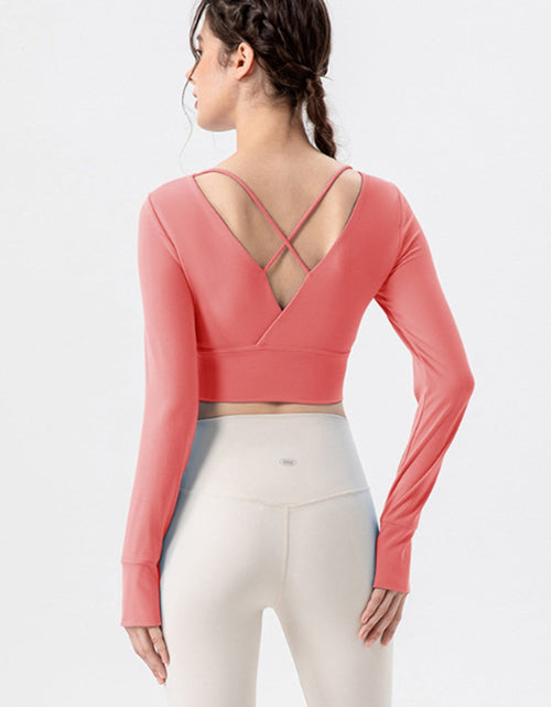 Load image into Gallery viewer, Square Neck Crisscross Active T-Shirt
