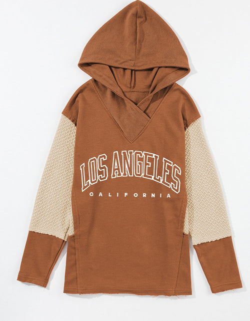 Load image into Gallery viewer, Letter Graphic Long Sleeve Hoodie
