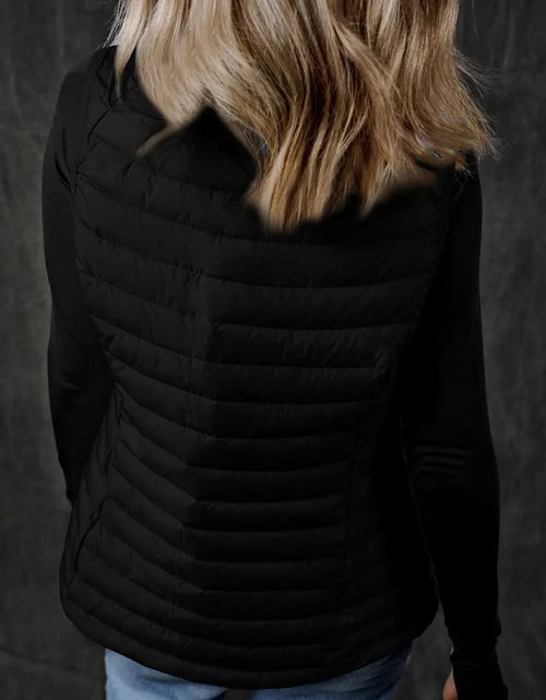 Load image into Gallery viewer, Pocketed Zip Up Vest Coat
