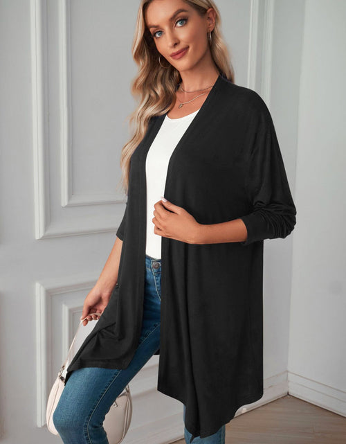 Load image into Gallery viewer, Open Front Long Sleeve Cardigan
