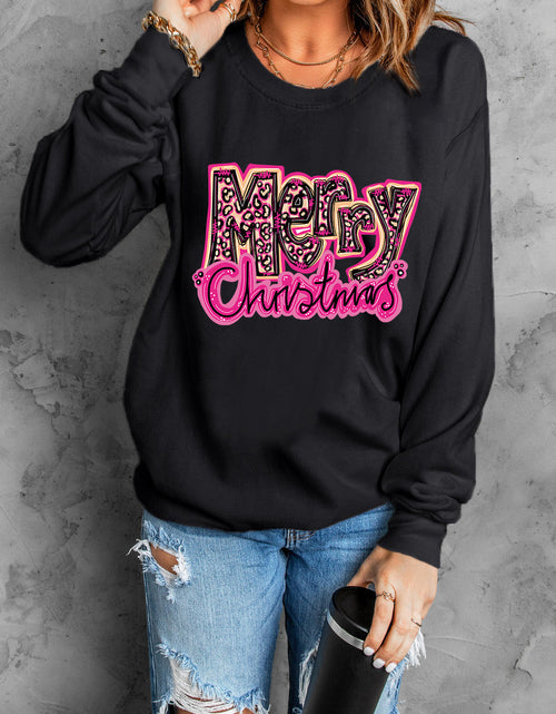 Load image into Gallery viewer, MERRY CHRISTMAS Long Sleeve Sweatshirt
