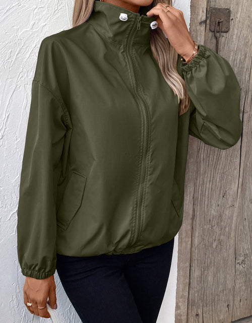 Load image into Gallery viewer, Ivy Lane Pocketed Zip Up Long Sleeve Jacket
