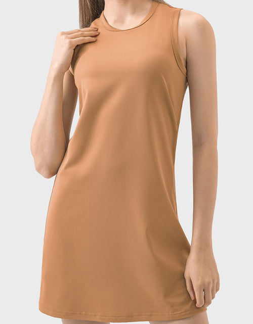 Load image into Gallery viewer, Millennia Round Neck Sleeveless Active Dress
