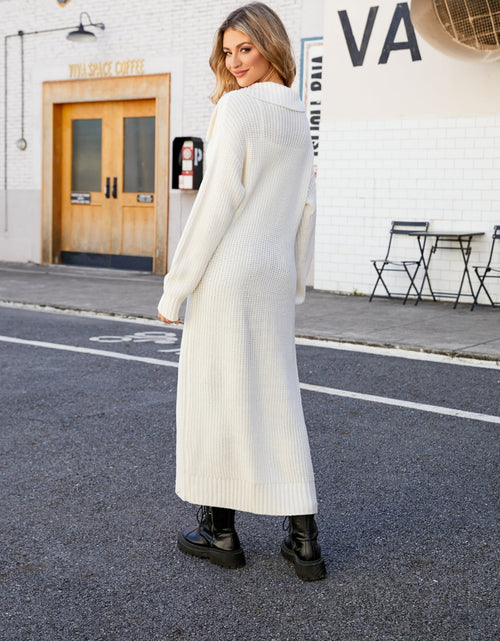 Load image into Gallery viewer, Full Size Collared Open Front Duster Cardigan
