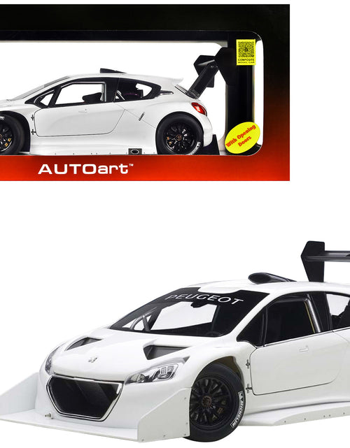 Load image into Gallery viewer, 2013 Peugeot 208 T16 Pikes Peak Race Car Plain White Version 1/18 Model Car by Autoart
