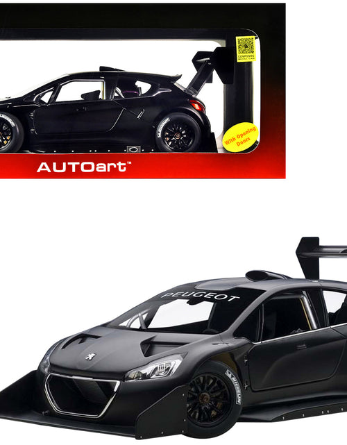 Load image into Gallery viewer, 2013 Peugeot 208 T16 Pikes Peak Race Car Plain Black Version 1/18 Model Car by Autoart
