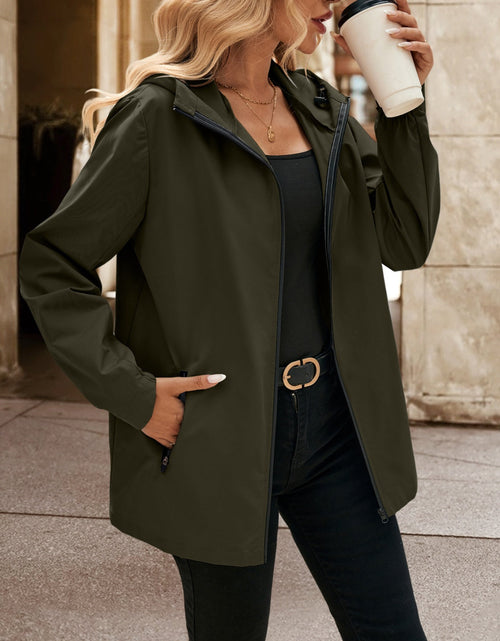 Load image into Gallery viewer, Ivy Lane Pocketed Zip Up Hooded Jacket
