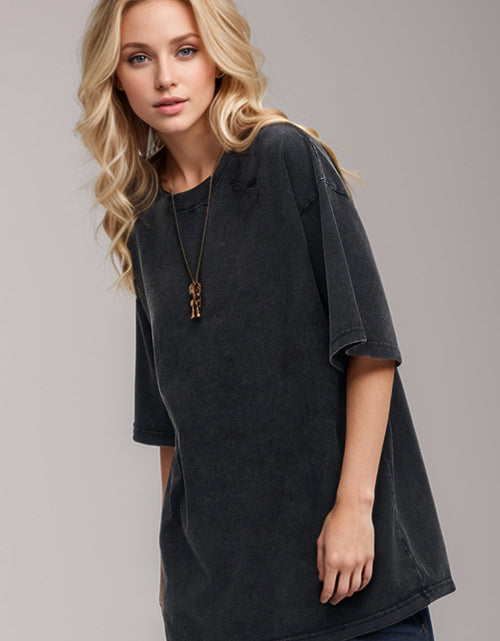 Load image into Gallery viewer, Basic Bae Round Neck Half Sleeve T-Shirt
